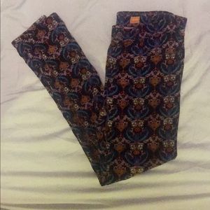 Anthropologie Pilcro Paisley Corduroy Jeggings